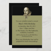 シェイクスピア戯画 招待状 (正面/裏面)