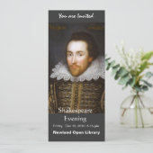 シェイクスピア生涯ポートレート 招待状 (スタンド正面)