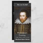 シェイクスピア生涯ポートレート 招待状 (正面/裏面)