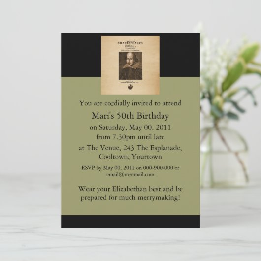 シェイクスピア第1巻 招待状 (スタンド正面)
