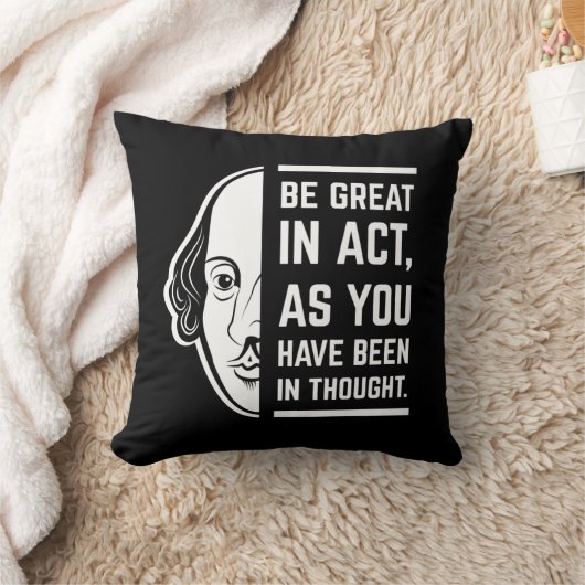 シェイクスピア素晴らしス・セスピアン引用文を務める クッション (ブランケット)