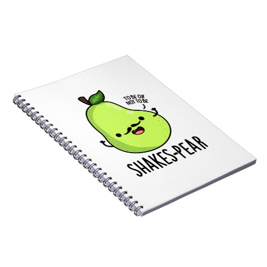 シェイクスピア風のユーモアあふれる梨の果物パンプン ノートブック (右側)