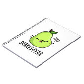 シェイクスピア風のユーモアあふれる梨の果物パンプン ノートブック (左側)