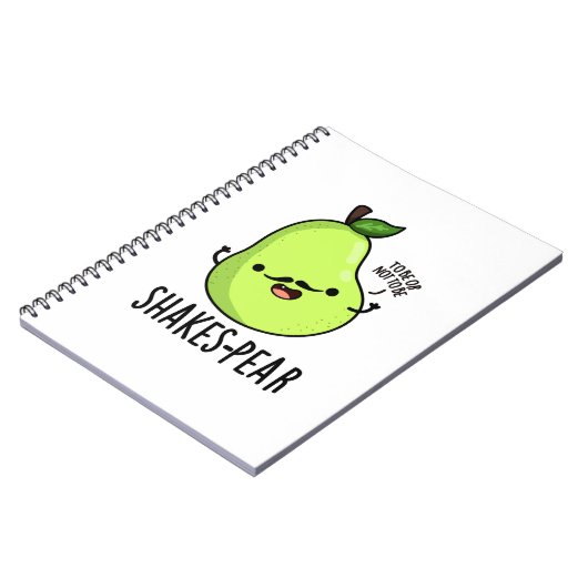 シェイクスピア風のユーモアあふれる梨の果物パンプン ノートブック (左側)