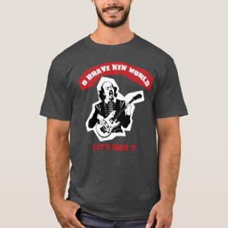 シェイクスピア ギター ロック 引用 復古 Tシャツ