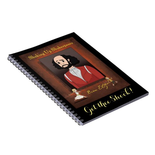 シェイクスピア・スパイラル写真ノートのシェイクスピア ノートブック (右側)
