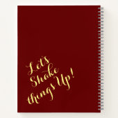 シェイクスピア・スパイラル・ノートのシェイクスピアの振り上げ ノートブック (裏面)