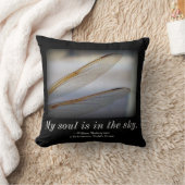 シェイクスピア・ソウル引用文ドラゴンフライ・ウィングス クッション (ブランケット)