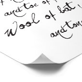 シェイクスピア・マクベススペル引用文&フロッグハロウィーン ポスター (角)