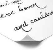 シェイクスピア・マクベス引用文とスパイダーハロウィーン ポスター (角)