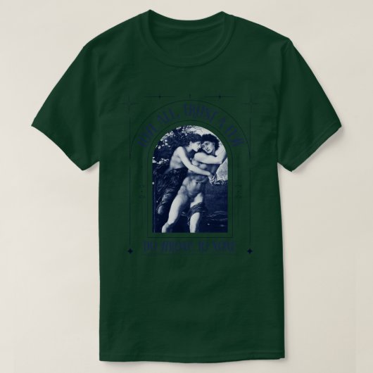 シェイクスピア・ルネッサンスの詩人の本教え英語 Tシャツ (デザイン正面)