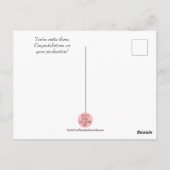 シェイクスピア・ロミオ&ジュリエットかわいいおもしろい卒業 ポストカード (裏面)