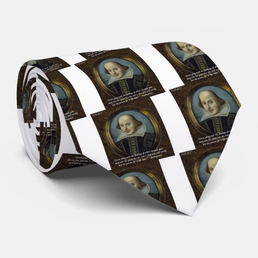 シェイクスピア&彼の有名な感覚引用文 ネクタイ (ロール)