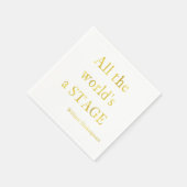 シェイクスピアAll The World's Aステージ引用文 スタンダードカクテルナプキン (角)