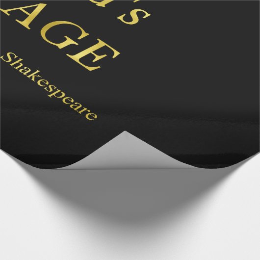 シェイクスピアAll The World's Aステージ引用文 ラッピングペーパー (角)