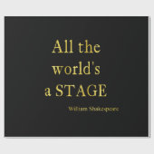 シェイクスピアAll The World's Aステージ引用文 ラッピングペーパー (フラット)