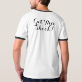 シェイクスピアTシャツのシェイクスピアの振り上げ Tシャツ (裏面フル)