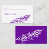 シェイクテールフェザー座席表(紫) プレイスカード (正面/裏面)