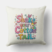 シェイクユウコットンテールハッピーイースター季節 クッション (裏面)