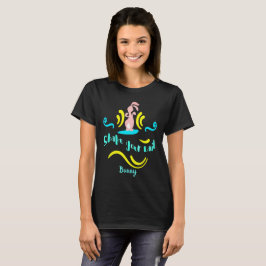 シェイクユテールバニー踊りラビットウーメンズ Tシャツ