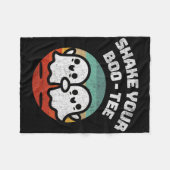 シェイクユーブティー幽霊レトロハロウィーンの衣装M フリースブランケット (正面(横))