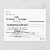 シェイクリーユースマスカラ葉書 ポストカード (裏面)