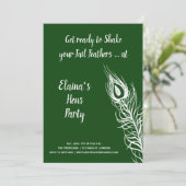 シェイク・ユア・テイルフェザーズ・ヘンズ・パーティ エメラルドグリーン 招待状 (スタンド正面)