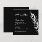 シェイク・ユア・テールフィーザーズ バースデー インビテ (ブラック) 招待状 (正面/裏面)