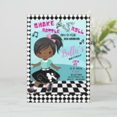 シェイク・ラッテル・ロール 誕生日招待状カード (スタンド正面)