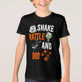 シェイク ラトル ブー スケルトン ゾンビ ハロウィン 楽しい トライブレンドＴシャツ