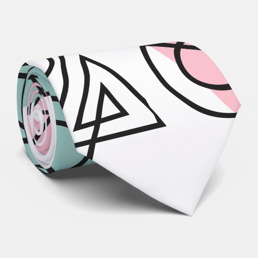 シェイプの円 ネクタイ (ロール)