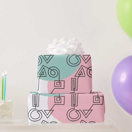 シェイプの円 ラッピングペーパー (パーティーギフト)