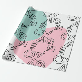 シェイプの円 ラッピングペーパー