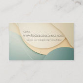 シェイプの背景を微妙な色で湾曲させる 名刺 (裏面)