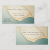 シェイプの背景を微妙な色で湾曲させる 名刺 (正面/裏面)