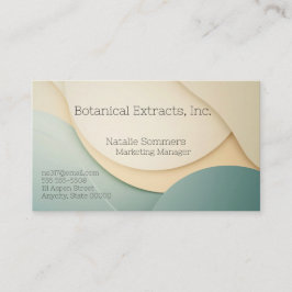 シェイプの背景を微妙な色で湾曲させる 名刺