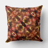 シェイプを生成する赤い三角形のミ風変わりラー クッション (裏面)