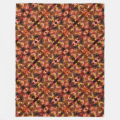 シェイプを生成する赤い三角形のミ風変わりラー フリースブランケット (正面)