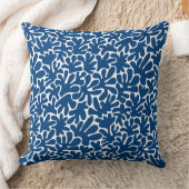 シェイプオーガニック抽象芸術240822 – インディゴスタイルブルー クッション (ブランケット)