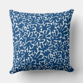 シェイプオーガニック抽象芸術240822 – インディゴスタイルブルー クッション (裏面)