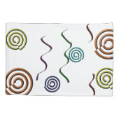 シェイプカラフルデザイン 枕カバー (裏面)