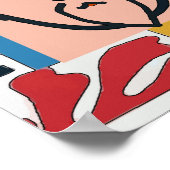 シェイプカラフルマティススタイルポスター ポスター (角)