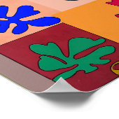 シェイプカラフルマティススタイルポスター ポスター (角)