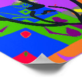 シェイプカラフルマティススタイル ポスター (角)