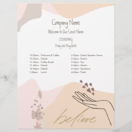 シェイプハンドビジネスやる気を起こさせるイベントの日程 レターヘッド