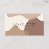 シェイプモダンオーガニックサロンアポイントメントカード 名刺 (正面)