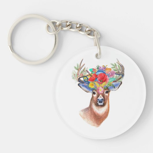 シェイプ円(両面) キーホルダー (正面)