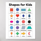 シェイプ子供へ子供部屋ウォールアート ポスター (正面)