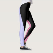 シェイプ&カーブトリカラーブラック、ピンク、ペリウィンクル レギンス (右)