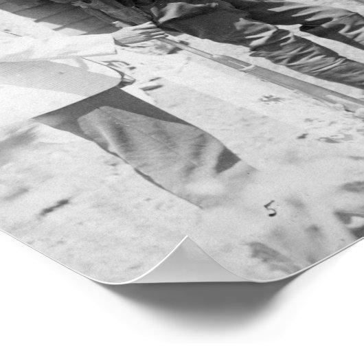 シェインの男性が白と会話 ポスター (角)